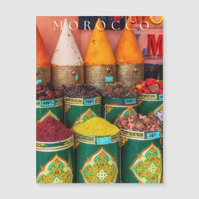 Colourful Spices Of Marrakech Magnetic Card (Front)