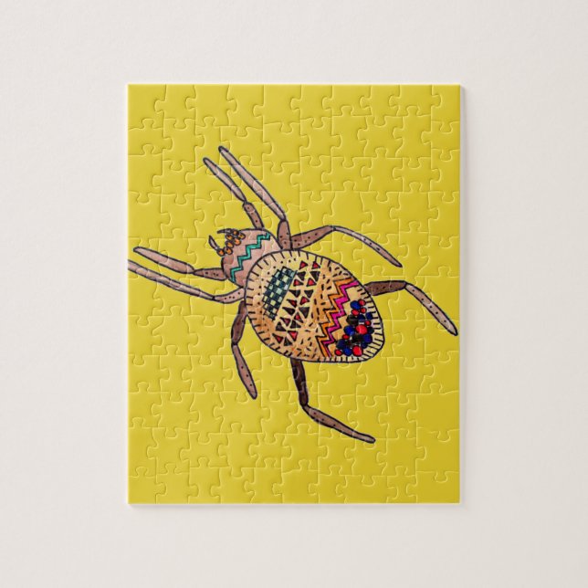 Colourful Spider arachnid art Jigsaw Puzzle (Vertical)
