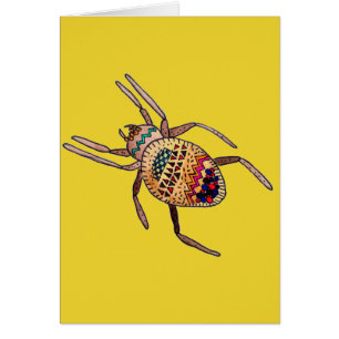Colourful Spider birthday arachnid art