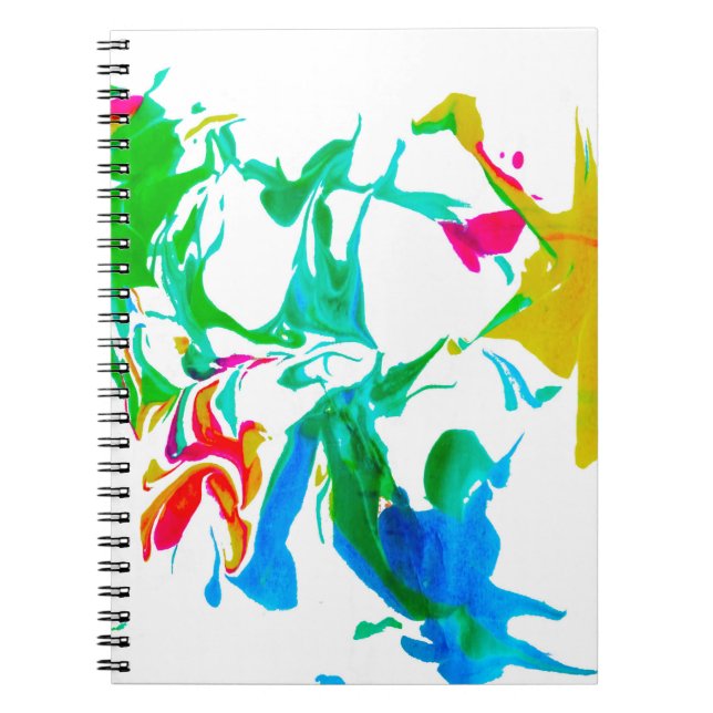 Colourful spider webs notebook (Front)