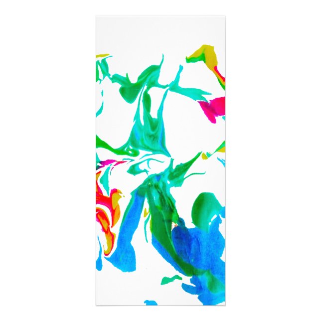 Colourful spider webs rack card (Front)