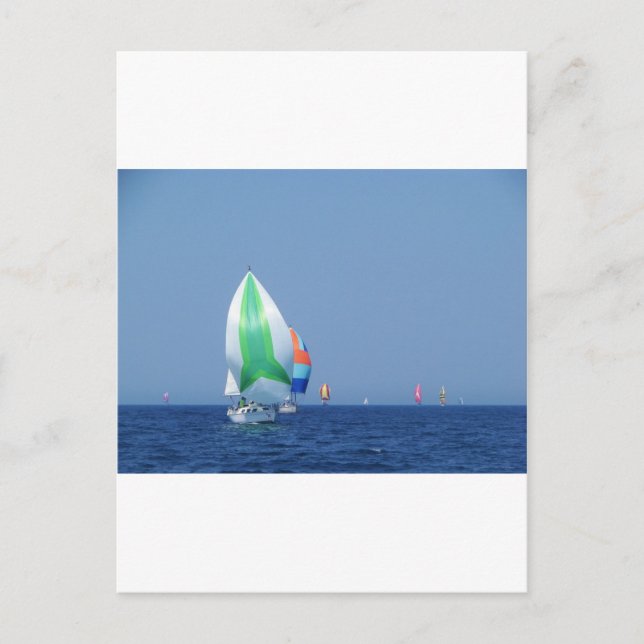 Colourful Spinnakers Postcard (Front)