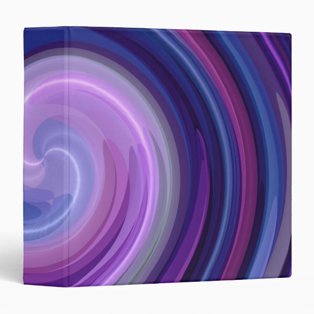 Colourful Spiral Abstract Art 5 Binder (Front/Spine)