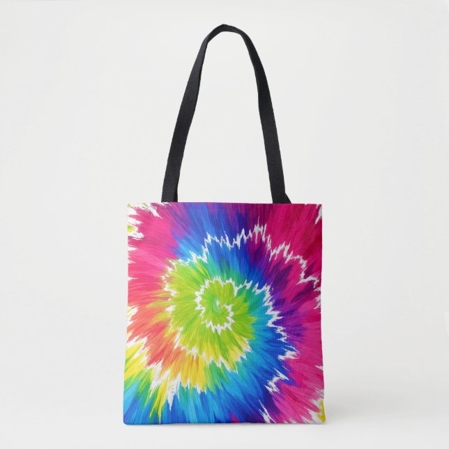 Colourful Spiral Aesthetic Shopper Bag (Front)