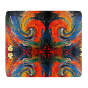 Colourful Spiral Fusion Cutting Board