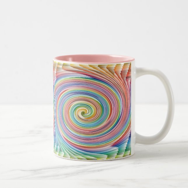 Colourful Spiral Pattern Coffee mug (Right)