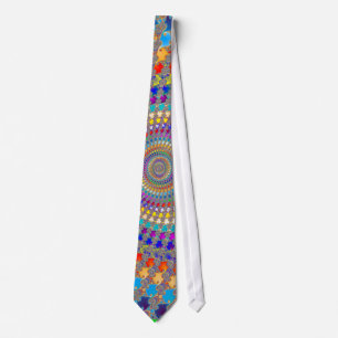 Colourful Spiral Pattern Tie