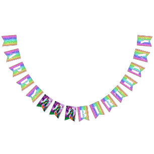 Colourful Spirit Pony 7 Happy Birthday Bunting Flags