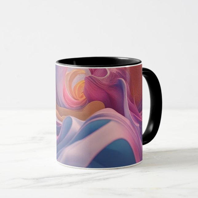 Colourful Splash Coffee Mug - Bright & Bold Design (Front Right)