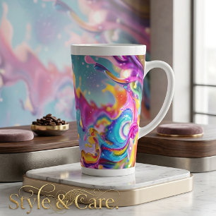Colourful Splash Mug - Ideal for Lattes and More