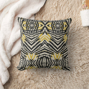 Colourful Splashes and Dynamic Lines Throw Pillow