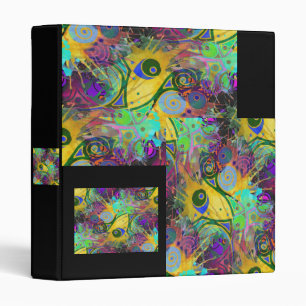 colourful splatter 5x binder