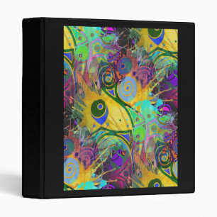colourful splatter binder