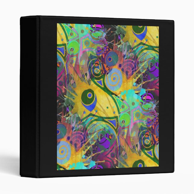 colourful splatter binder (Front/Spine)