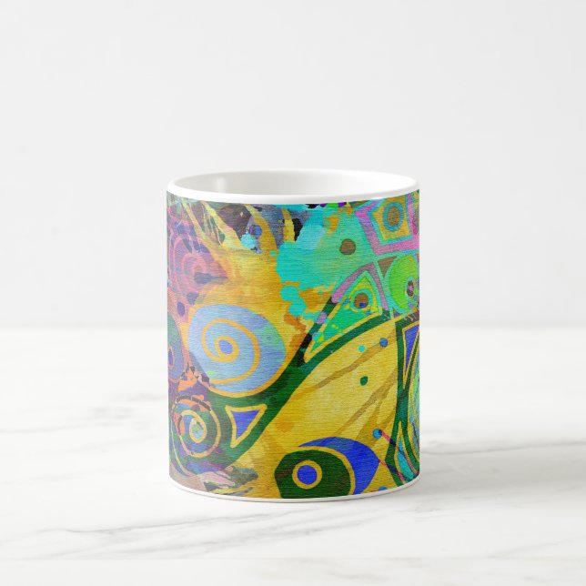 colourful splatter coffee mug (Center)
