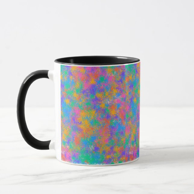 Colourful Splatter Design Mug (Left)