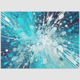 Colourful Splatter Paint Art Tissue Paper