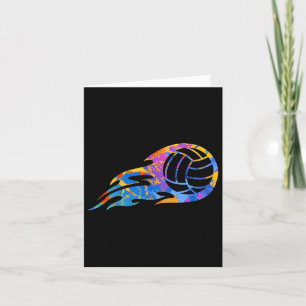 Colourful Sport Volleyball Graphic - Volleyballer  Card