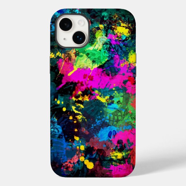 Colourful spot stain art Case-Mate iPhone case (Back)
