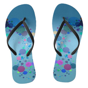 Colourful Spots Flip Flops