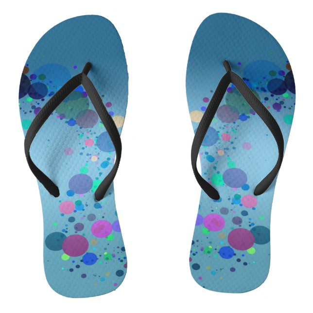Colourful Spots Flip Flops (Footbed)
