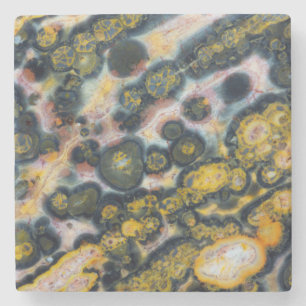 Colourful Spotted Ocean Jasper Stone Coaster