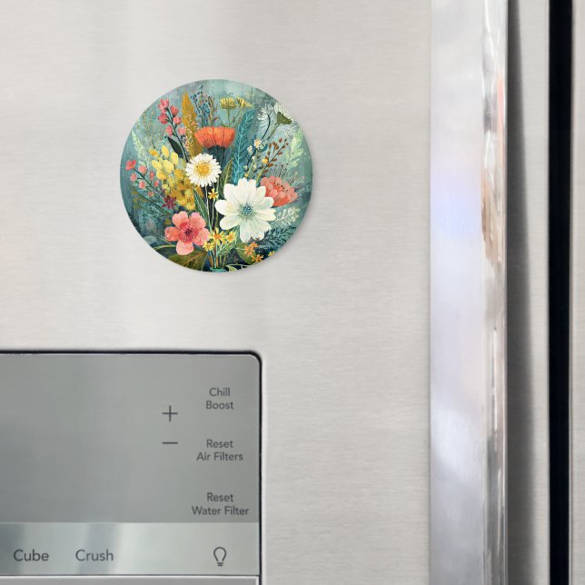 Colourful Spring Bouquet Magnet (In Situ (Fridge))