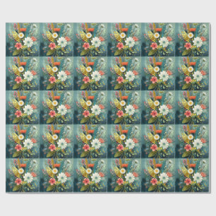 Colourful Spring Bouquet Wrapping Paper