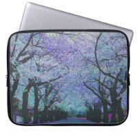 Colourful Spring Cherry Tree Blossom Landscape