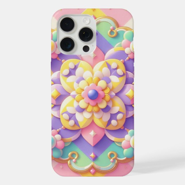 colourful spring/Easter/princess pastel iPhone Case (Back)