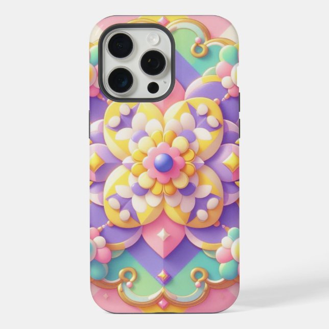 colourful spring/Easter/princess pastel iPhone Case (Back)