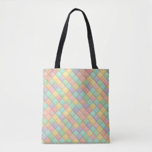 Colourful spring/Easter vintage patchwork quilt  Tote Bag