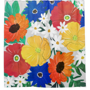 Colourful Spring Floral Hand Paint Girly Design