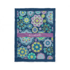 Colourful Spring Floral Pattern Custom Name