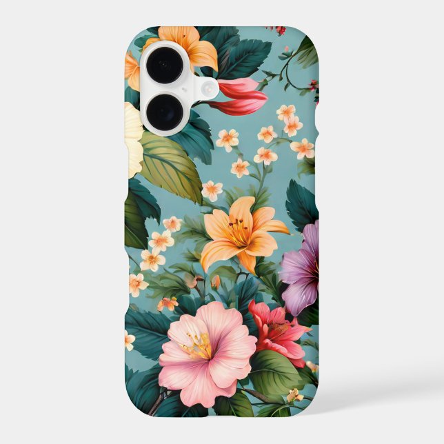 Colourful Spring Flowers Cute Fun Floral Pattern (Back)