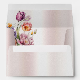 Colourful Spring Flowers Envelope