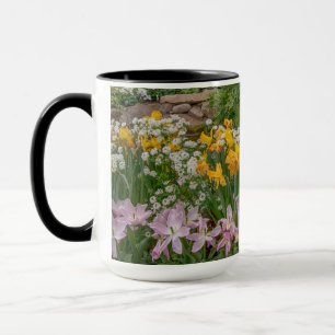 Colourful Spring Flowers in full bloom Mug