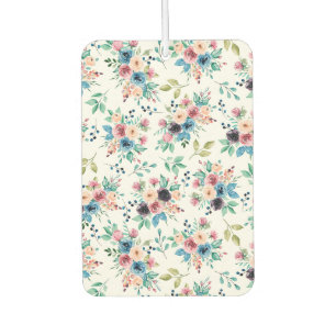 Colourful spring flowers pattern air freshener
