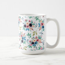 Colourful spring flowers pattern