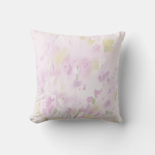 Colourful Spring Summer Floral Boho Garden Throw Pillow