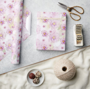Colourful Spring Summer Floral Boho Garden Wrapping Paper
