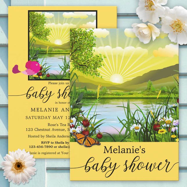 Colourful Spring Sunshine Baby Shower Invitation (Creator Uploaded)