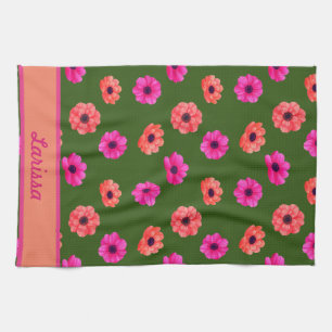  Colourful Spring Tropical Flowers Pattern Name  Kitchen Towel