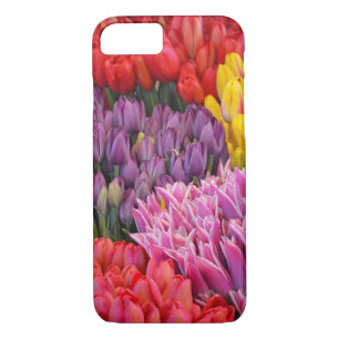 Colourful spring tulips iphone case