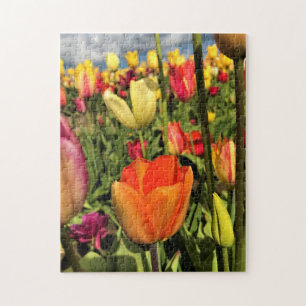 Colourful Spring Tulips Jigsaw Puzzle