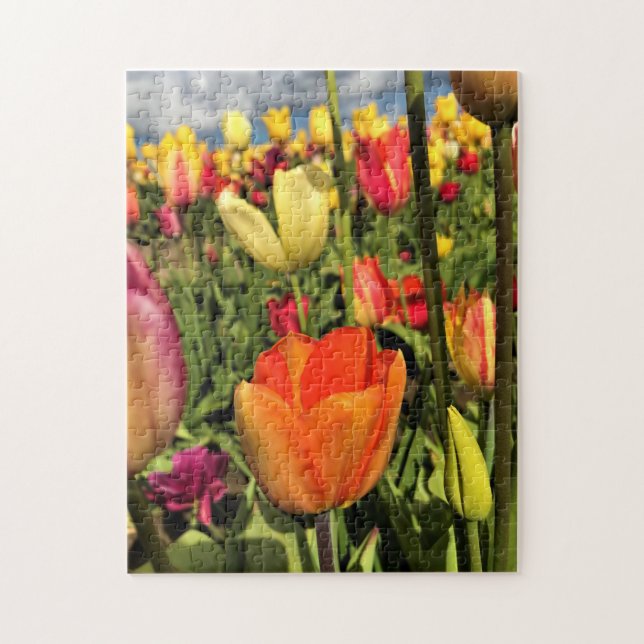 Colourful Spring Tulips Jigsaw Puzzle (Vertical)