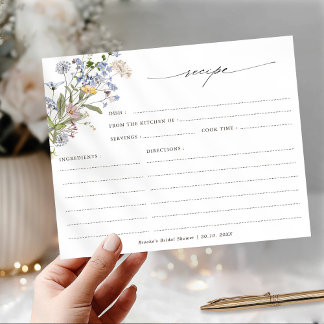 Colourful Spring Wildflower  Bridal Shower Recipe