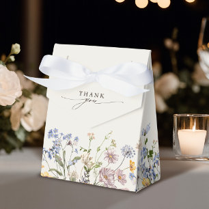 Colourful Spring Wildflower Meadow Bridal Shower Favor Box
