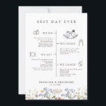 Colourful Spring Wildflower Meadow Garden Program<br><div class="desc">Capture the beauty of nature on your special day with our exquisite wildflower watercolor best day ever wedding program. Elegant, unique, and blooming with love. Use the text fields to personalize your design with your own wording and details. If you want to change the font style, colour or text placement,...</div>