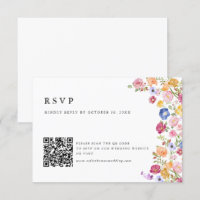 Colourful Spring Wildflower Meadow Garden QR Code
